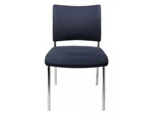 Bezoekersstoel Stof Donkerblauw Zitting 430x480x450mm - 1