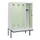 locker met bank,HxBxD 1950x1200x815mm,4vak,vak B 300mm,cilinderslot