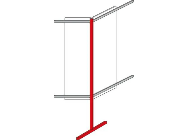 Composant Montant D'angle 2050Mm Coloris Aluminium