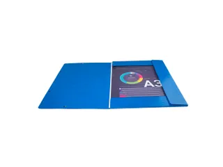 Elastomap A3 3 kleppen IDERAMA Maxi Capacity glanskarton Assorti - 12