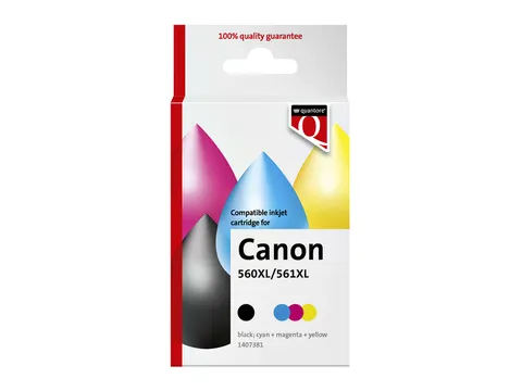 Inktcartridge Quantore alternatief tbv Canon PG560XL CL561XL zwart+kl