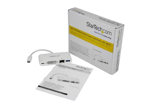 Usb-C Multiport Adapter Voor Laptops Dvi Gbe Usb 3.0