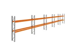 palletstelling,basis+4xaanbouw,HxBxD 3360x18600x750mm,vakl. 3400kg