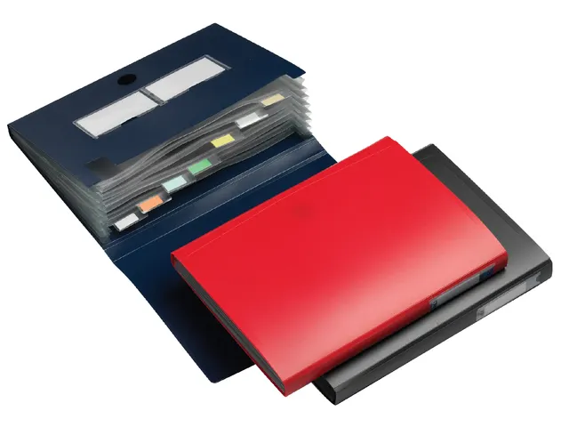 Sorteermap HF2 A4 7 vakken antraciet PP