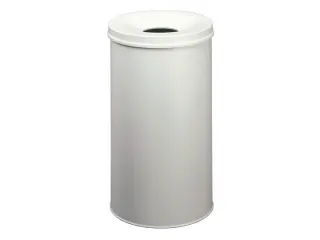 Afvalbak Vlamdovend Safe Round 60 Liter Grijs - 1