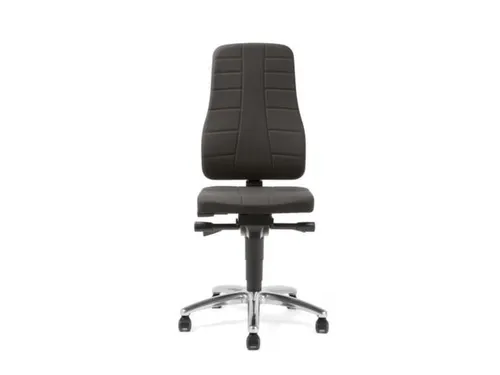 Werkstoel Ergoplus 40 Stof Zwart Esd 450-600mmx460x410-470mm wielen