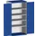 kast met sleufplaat,HxBxD 2000x1050x650mm,4xStalen bodem