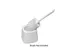 Ecolab Toiletborstelhouder Wit excl. borstel