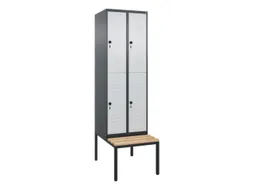 Dubbeldekse dekenkist,HxBxD 2120x600x815mm,2x2vak.,vak B 300mm