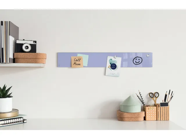 Glasmagneetbord Sigel lavendel 12x78cm