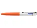 Balpen Schneider Take 4 Neon oranje/wit