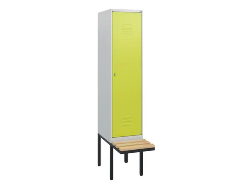 locker met bank,HxBxD 1950x400x815mm,1vak,vak B 400mm,cil.-slot