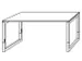 In hoogte verstelbaar bureau,HxBxD 650-850x1600x800mm,blad wit