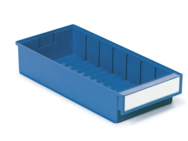 stellingbak,HxBxD 82x186x400mm,PP,blauw