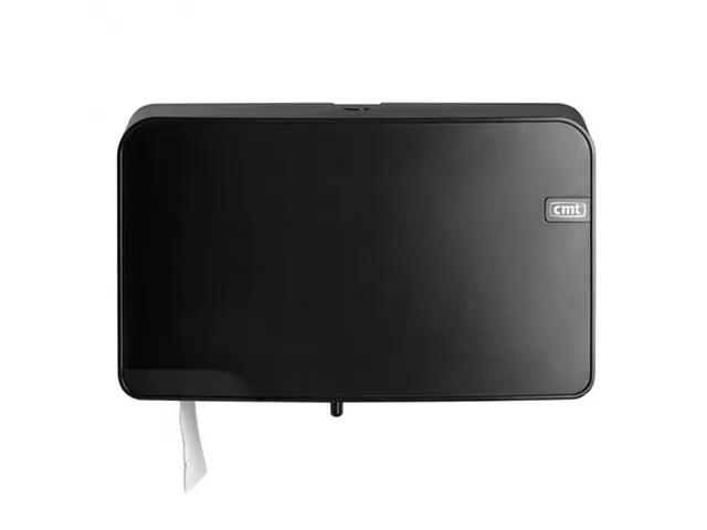 Quartz Toiletrolhouder Mini Duo Jumbo Zwart