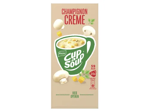 Cup a Soup Knorr champignon crème 140ml doos 24 stuks