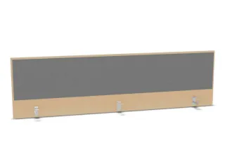 opzetpaneel,v. bureau,aanbouw achter,B 2000mm,NE-esdoorn,BN8078-grijs - 1