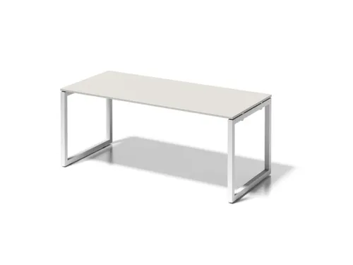 bureau,HxBxD 740x1800x800mm,blad grijswit,sledeframe verkeerswit
