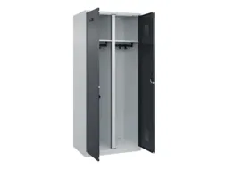 locker voor scheiding van kleding,HxBxD 1850x800x500mm,2vak