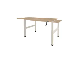 Dextro Slinger Duo zit/sta Bureau 180x80 honey castello 25mm wit - 1
