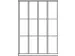 armoire multicases,HxlxP 1850x1600x500mm,RAL7035,face avant RAL7035