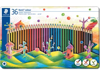 Staedler kleurpotloden Noris Colour metalen doos 36 stuks - 1