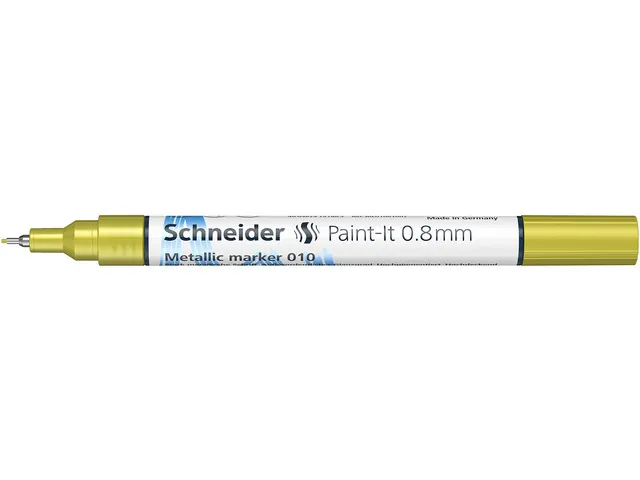 Metallic marker Schneider Paint-It 010 0.8mm geel metallic