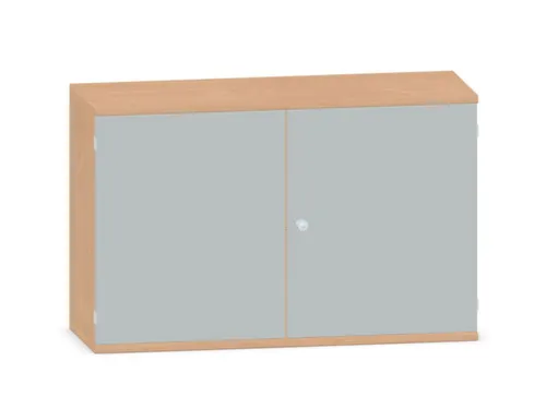 Kantoorkast 770x1200x430mm Decor Romp Beuken Decor Front Lichtgrijs