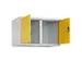 opzetkast,v. locker voor scheiding van kleding,2vak.,vak B 400mm