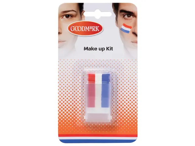 Schminkstick rood/ wit en blauw