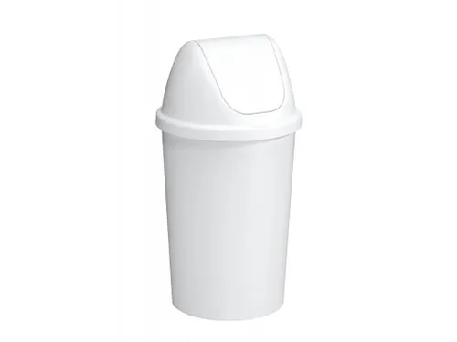 Afvalbak Twinga swingdeksel 45 Liter Wit