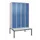 locker met bank,HxBxD 2120x1200x815mm,4vak,vak B 300mm,draaigrendel