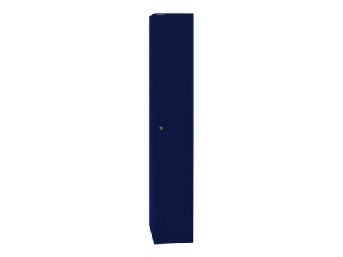 garderobekast,HxBxD 1802x305x457mm,1vak,cil.-slot,romp oxfordblauw