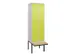 locker voor scheiding van kleding,HxBxD 2120x600x815mm,2vak