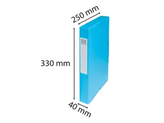 Klasseerdoos glansk. rug 40mm A4 turk. - 8