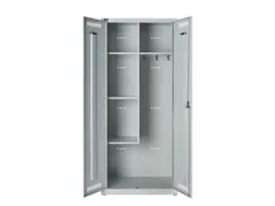schoonmaakkast,HxBxD 1850x800x500mm,4vakken/kledingstang/haken