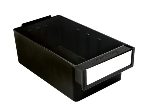 ESD-assortimentskast,HxBxD 290x310x180mm,12lade(n),laden zwart