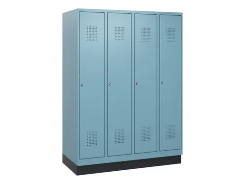 schoollocker,HxBxD 1630x1200x500mm,4vak,vak B 300mm,cil.-slot,sokkel