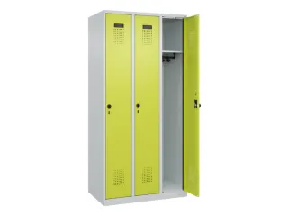 locker,HxBxD 1850x900x500mm,3vak,vak B 300mm,draaigrendel - 2