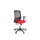 Bureaustoel EN1335 Linea Tekna 01 zwart/rood met 2D armleuning