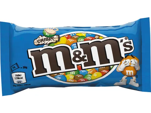M&M's Crispy, Zakje Van 36 G, Pak Van 24 Stuks