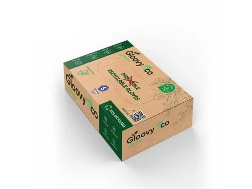 Gloovy Eco Duurzame Hygiëne Handschoen Blauw Maat L 20x100 stuks
