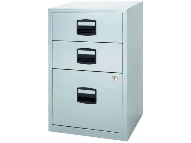 Ladekast 3 Laden (2 Laag 1 Hoog) Zilvergrijs