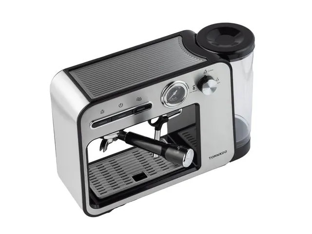 Tornado 5-in-1 koffiemachine 19 bar zwart RVS