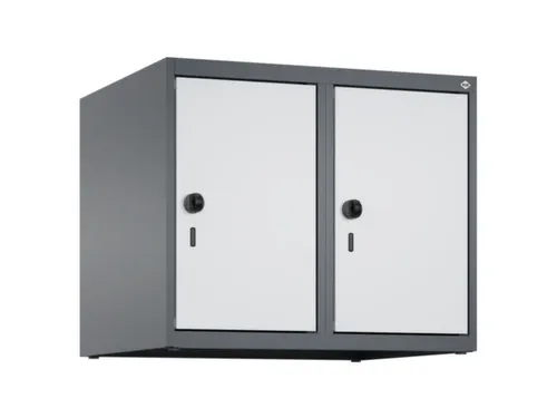 opzetkast,v. locker,2vak.,vak B 300mm,HxBxD 500x600x500mm,draaigrendel