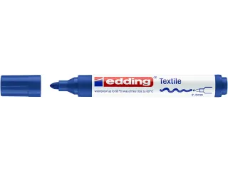 Viltstift edding 4500 textiel rond blauw 2-3mm - 5