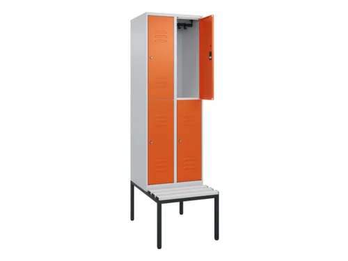 Dubbeldekse dekenkist,HxBxD 2120x600x815mm,2x2vak.,vak B 300mm