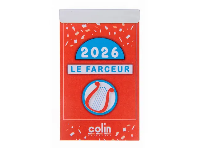 Bloc éphéméride Le Farceur François Pirette 2026