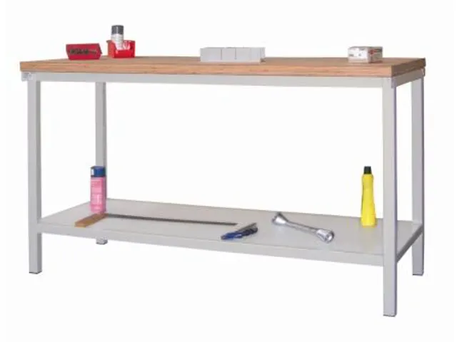 werkbank,HxBxD 900x1500x700mm,multiplexblad,onderstel/romp RAL6011