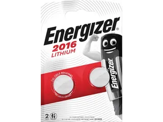 knoopcel CR2016, blister van 2 stuks - 1